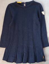 STEIFF 98 104 Kleid Tunika  neu w Strickkleid Blau Wolle Kaschmir 