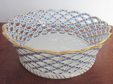 Durchbruch Porzellan Schale Walter Exclusive Select Collection Goldrand Nachlass