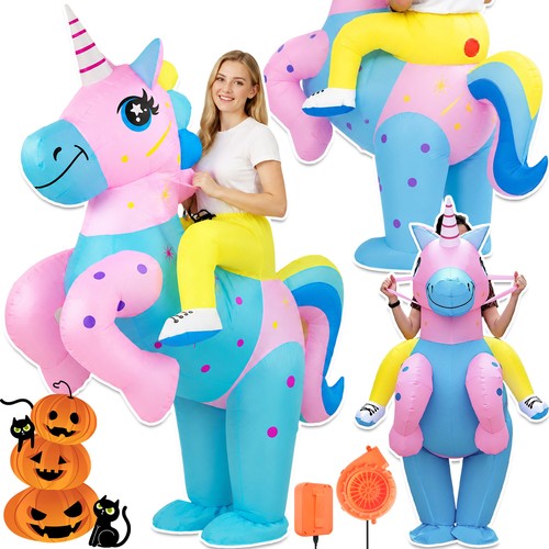 Aufblasbares einhorn kostüm - aufblasbares,