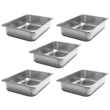 AcMax 5 Stück Eisbehälter Eistheke Eisvitrine Ice Cream Pan 360 x 250 x 80 mm Ed