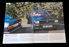 VW VOLKSWAGEN DERBY C CL GL Youngtimer Prospekt Brochure AD
