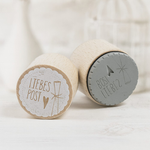 Motivstempel liebespost herz - motivstempel,