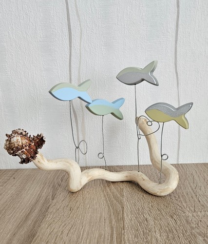 Maritime deko fische holz - maritime,