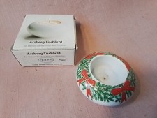 Arzberg-Tischlicht,Teelichthalter,rund,Weihnachten,Tannengrün/rote Schleife