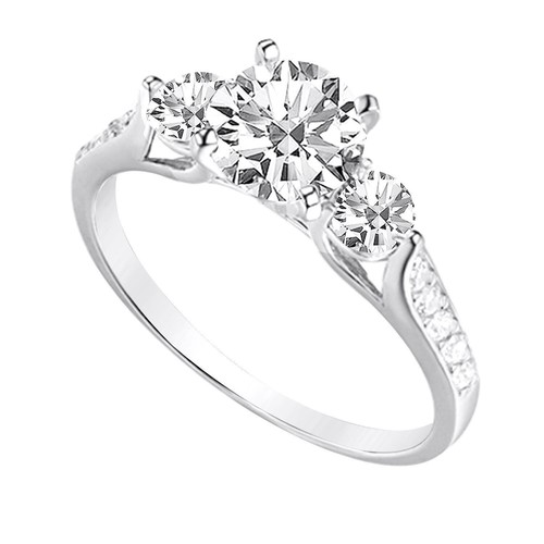 25ct rund schliff stone - 2.25ct, 3-stone