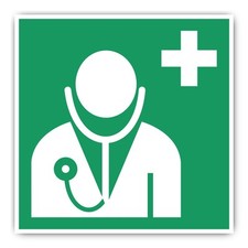 Arzt, Rettungszeichen: E009 - DIN EN ISO 7010 / ASR A1.3