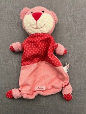 Schmusetuch Schnuffeltuch Sigikid Bär Frottee rosa rot Herze Herzchen
