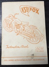 1951 NSU FOX ORIGINAL OWNER'S