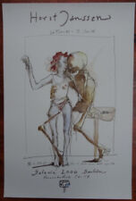 Horst Janssen   " Galerie 2000 - Mädchen & Tod "  Erotik   handsigniert