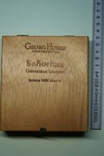 Zigarrenkiste 12x13x3 Senoritas Sumatra Georg Huber München, 60g, LEER!!!