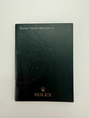 Rolex yacht master booklet - rolex,