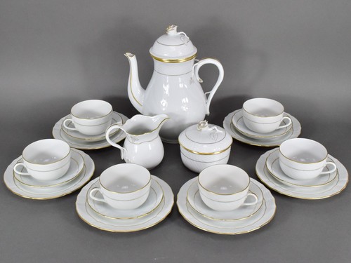 Herend feher kaffeeservice - feher,