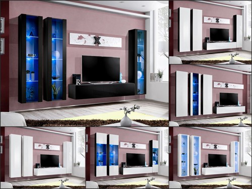 Anbauwand wohnwand wohnzimmer - anbauwand,