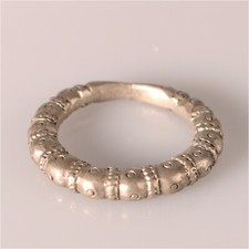 13563 großer alter Tuareg Ring SIlberlegierung Haarschmuck Agadez Niger