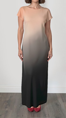 Maxikleid mit farbverlauf - maxikleid,