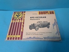 BAUPLAN KFZ VETERAN MAYBACH 22/70  PGH HAWEGE