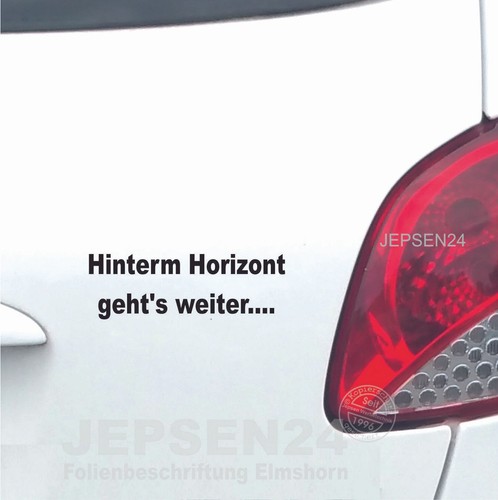 Aufkleber hinterm horizont - hinterm,