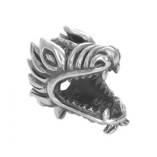 Watsup Silver Bead für Männer Silber Charms MKD-009 Drachen Kopf Schmuck