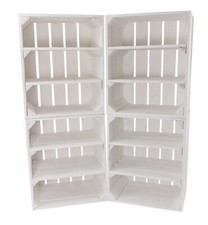 Weiße/Weisse Obstkiste mit 2