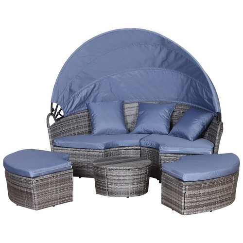 Sitzer rattan schlafsofa - 6-sitzer,
