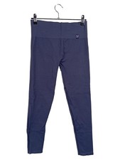 Calzedonia Damen Leggings Rippstrick Blau Gr. M Freizeit Sport