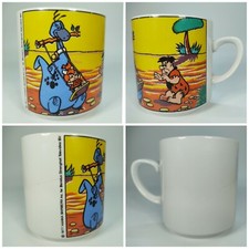 THE FLINTSTONES Tasse Kaffeetasse Feuerstein Vintage 1977 Hanna Barbera Monopoli