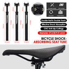 Schwarz MTB Fahrrad Sattelstütze Gefedert 27,2/30,9/31,6mm Alu Sattelstange