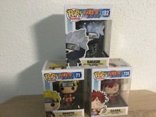 Funko Pop - Naruto Shippuden - 71 + 182 + 728 - Naruto, Kakashi, Gaara