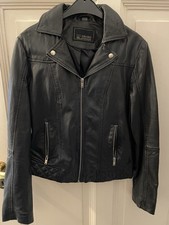 Biker-Lederjacke Schwarz
