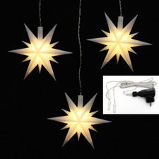 3 er Set LED Adventsstern Ø13