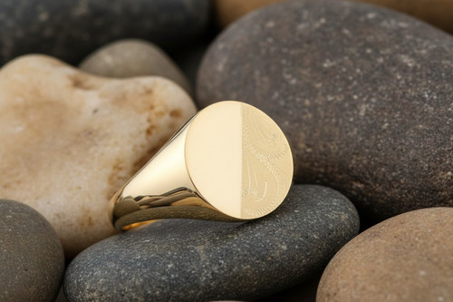 Gelbgold herren oval - gelbgold,