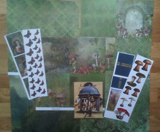 lablanche Papierset papier Karten Layout Natur Feen fairy Pilze Eule