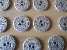 12  Metallknöpfe Motiv Maya