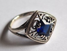 Ring Silber 925 mit blauem