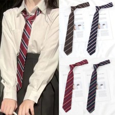 Japanische Mädchen Gestreifte Krawatte Jk Schuluniform Preppy Accessoire /