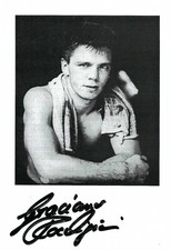 Autogrammkarte Graciano Rocchigiani ( (+) 10x15 cm Boxen „Rocky“