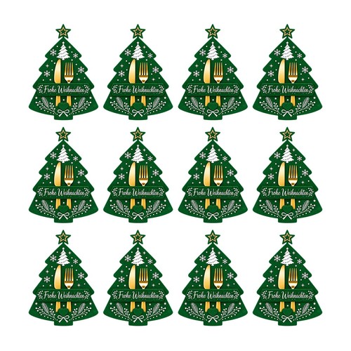 Weihnachtliche bestecktaschen - weihnachtliche,