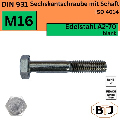 M16 din 931 70 - m16, a2-70