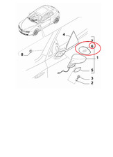 Mirror glass exterior mirror