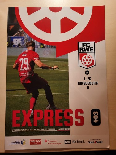 Fußball programmheft rot - programmheft, fc