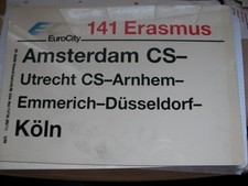 Zuglaufschild  EC  141  Erasmus