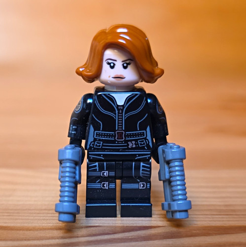 Lego black widow minifigur mit - black,