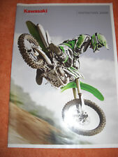 KAWASAKI motocross Prospekt 2008 Motorrad Vollcross KX, rar u. Sammler-Zustand