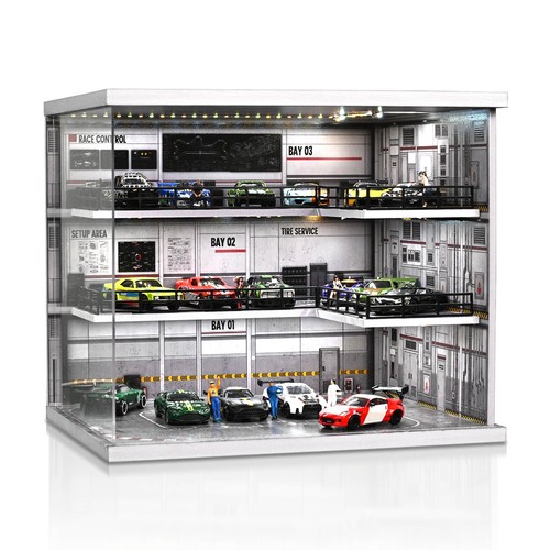 Diorama racing garage - diorama,