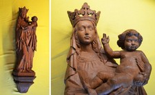 Holzskulptur Eiche Madonna mit
