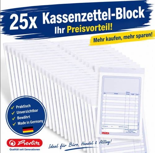 Herlitz kassenblock mit - herlitz,