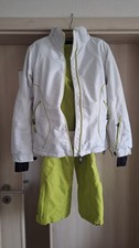 Skianzug von ETIREL Gr. 36/38 in weiss mit grün für Teenies und Damen