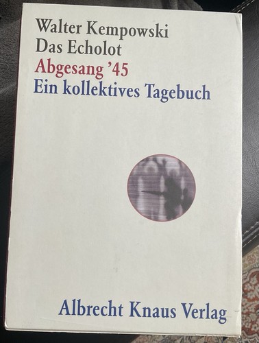 Walter kempowski das echolot - walter,