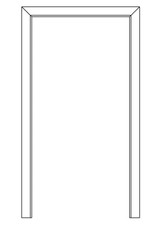 Bornhake Blendrahmen Dekor Uni