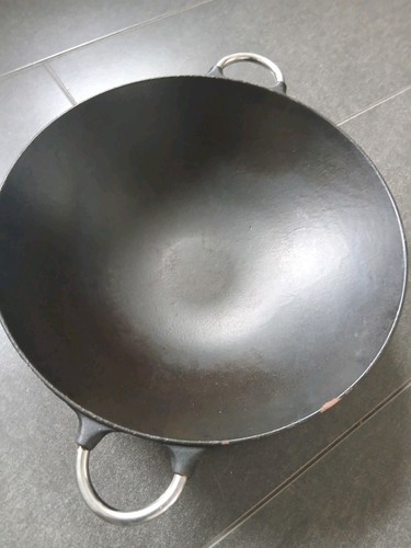Grosser gusseisen wok - grosser,